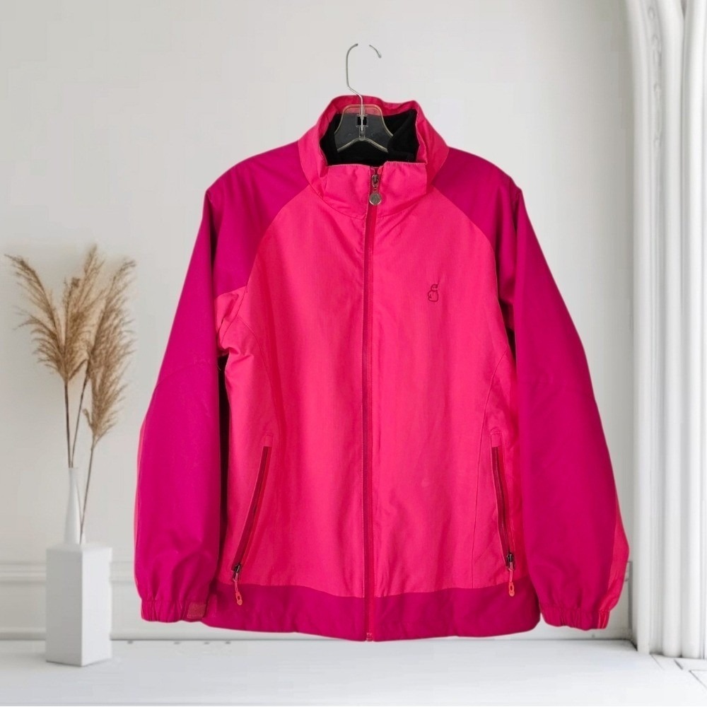 Emperor Pinguin Womens Winter Fleece Lining Pink Windbraker Jacket Size Large